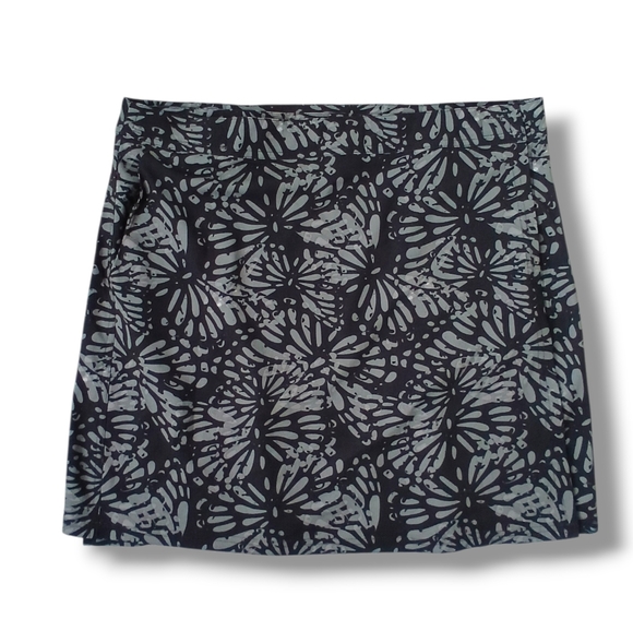 RIPSKIRT Hawaii Patterned Wrap Skirt Black Gray XL RipSkirt Shibori Charcoal - Picture 4 of 4